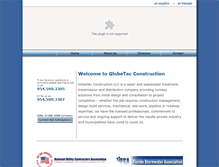 Tablet Screenshot of globetecconstruction.com